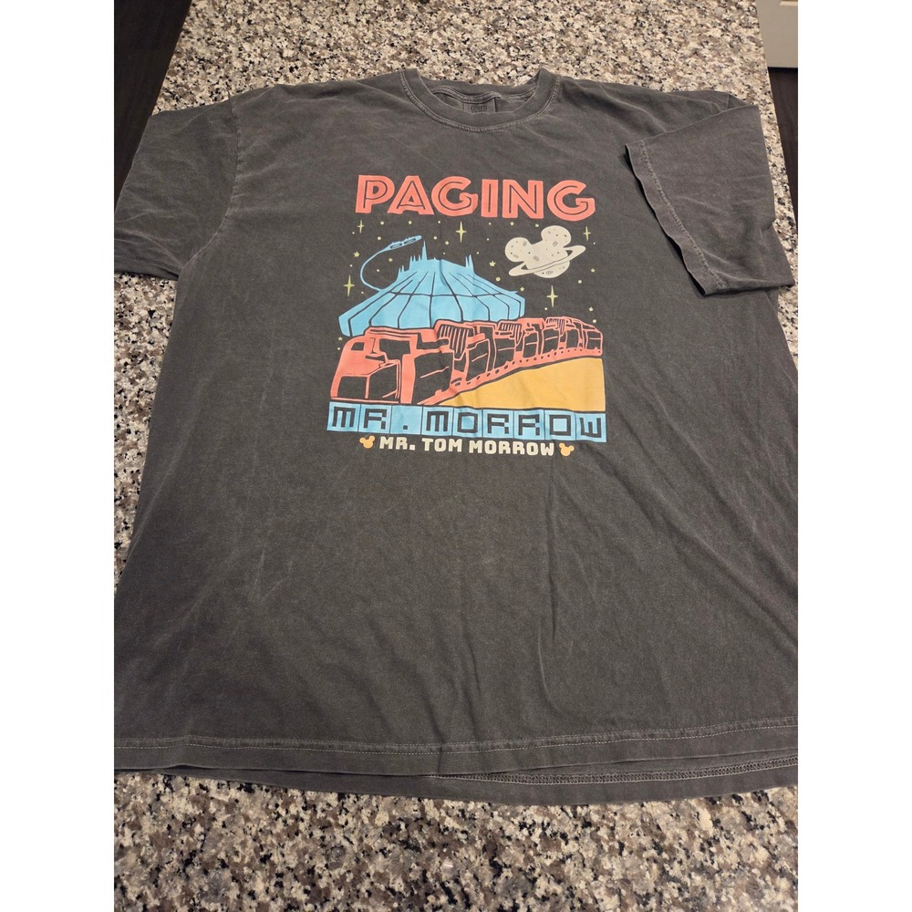 Comfort Colors Paging Mr‎ Morrow PeopleMover Graphic T-Shirt Gray 2XL 1258